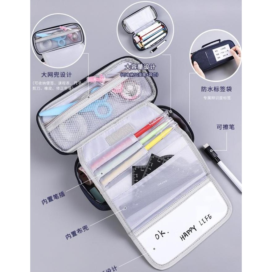 

ASB TXS14 Korean Pen Pencil Case Polos OK Brand Jinjing Kotak Pensil TKM