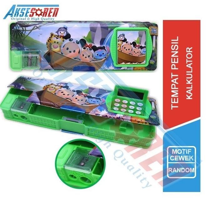 

ASB KOTAK PENSIL KALKULATOR KARAKTER / TEMPAT TEPAK PINSIL / PENCIL CASE