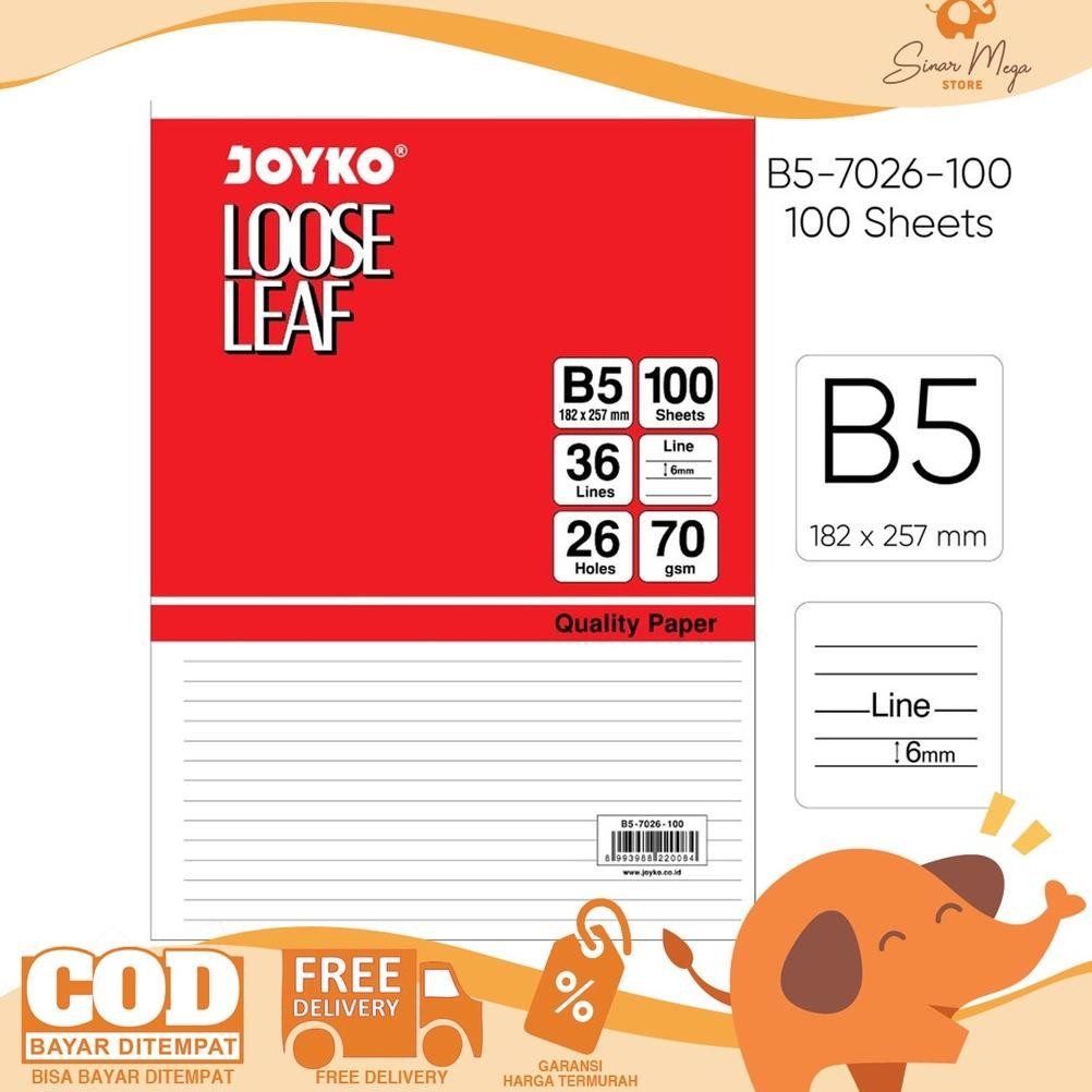 

We69 Terbaru Joyko Isi Binder B5-7026 100 Sheet Hemat Sale