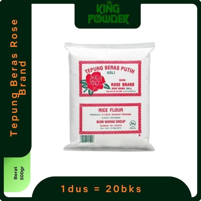 

Terlaris Tepung Beras Rose Brand 500Gr | Tepung Beras Putih 500 Gram | Tepung