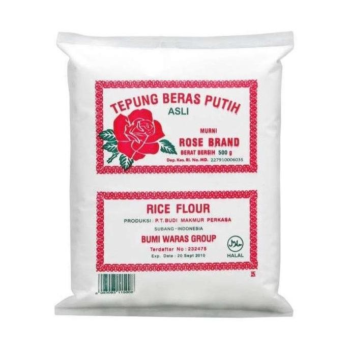 Terlaris Terlaris Tepung Beras Putih Rose Brand 500G 1/2Kg 1 Dus