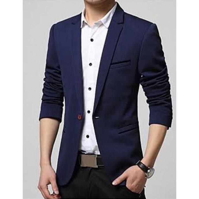 jas pria mango abu blazer casual dewasa formal hitam slimfit terbaru  Cowok Kantor murah