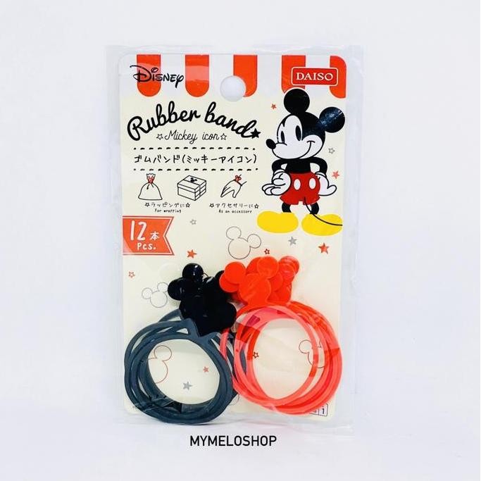 

KARET GELANG / RUBBER BAND DISNEY MOUSE 12 PCS DAISO JAPAN murah