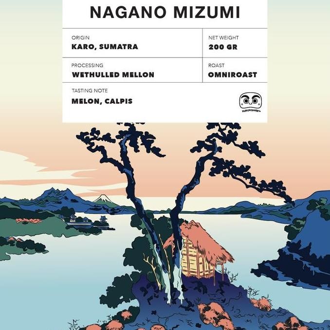 

ready stock Nagano Mizumi for Filter or Espresso 200 gr / Biji Kopi Karo Sumatera
