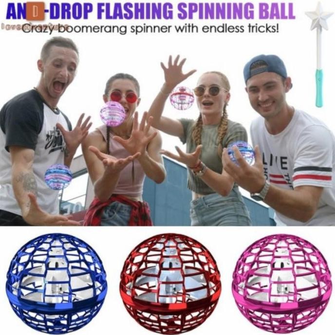 baru  MAINAN VIRAL DRONE BOLA UFO TERBANG USB -MAINAN BOLA UFO TERBANG MURAH