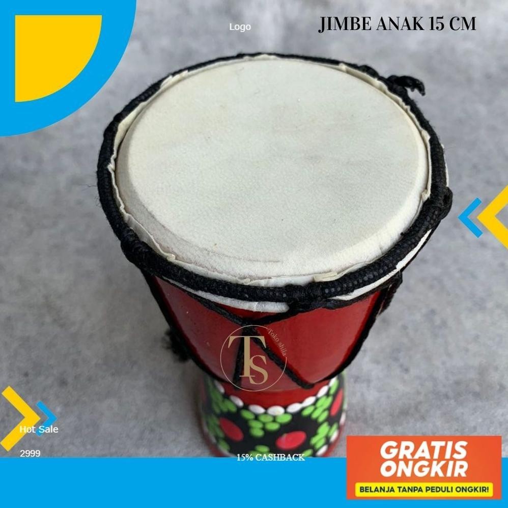 Jimbe Murah Ukuran 15 Cm  Jimbe Alat Musik Reggae Gendang Marawis Instant