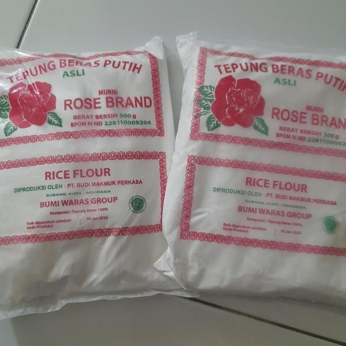 

Terlaris Tepung Beras Rose Brand 500Gr