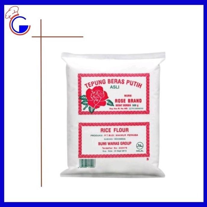 

Terlaris Tepung Beras Putih Rose Brand 500Gr
