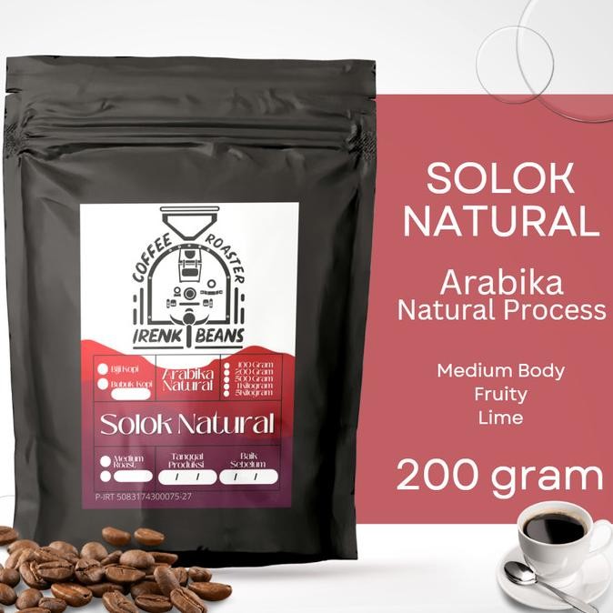 

ready stock KopI Arabica Solok Radjo Natural 200g Biji Bubuk