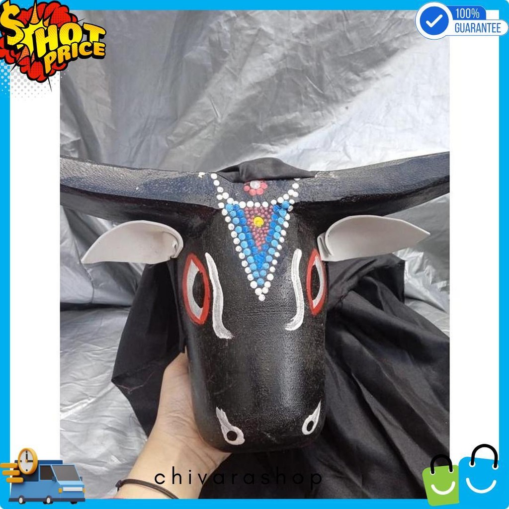 Mall Bantengan Kayu Anak Murah / Bantengan Kecil / Mainan Anak Murah Edukatif / Mainan Anak Bantenga