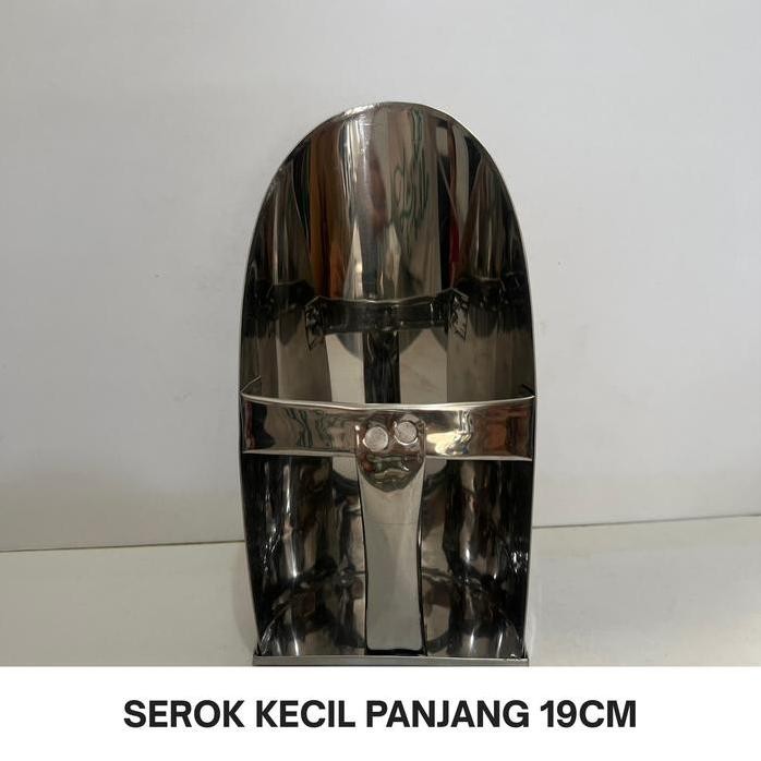

Terlaris Serok Stainless Kecil - Panjang 19Cm - Sendok Sekop Multifungsi Semen Beras Jagung Kedelai Tepung