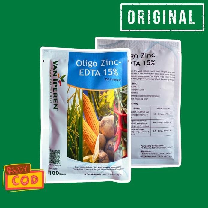 

Terlaris Pupuk Mikro Zinc Edta Oligo Zn Untuk Padi Jagung Dan Cabai - 100 G Tanah Tanaman