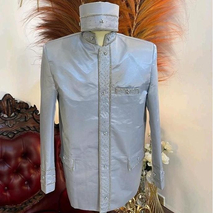 Beskap besan setelan Celana beskap orang tua pengantin Pria murah