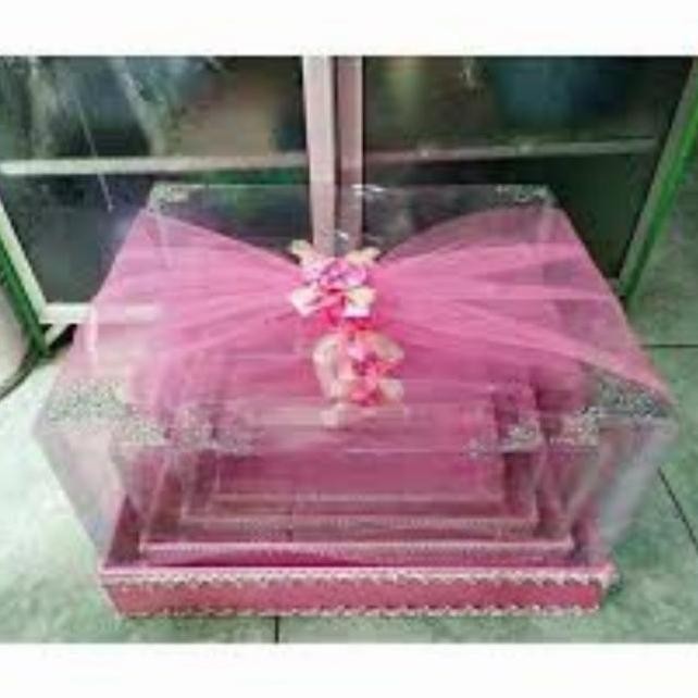 

ready !!! kotak seserahan / box hantaran mika tile 1 set isi 4 Kotak