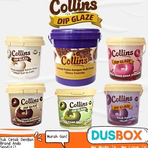

Collins Choco Crunchy 1 kg / Collins Dip Glaze / Collins Coklat / Collins Strawberry Susu Tiramisu Green Tea Taro