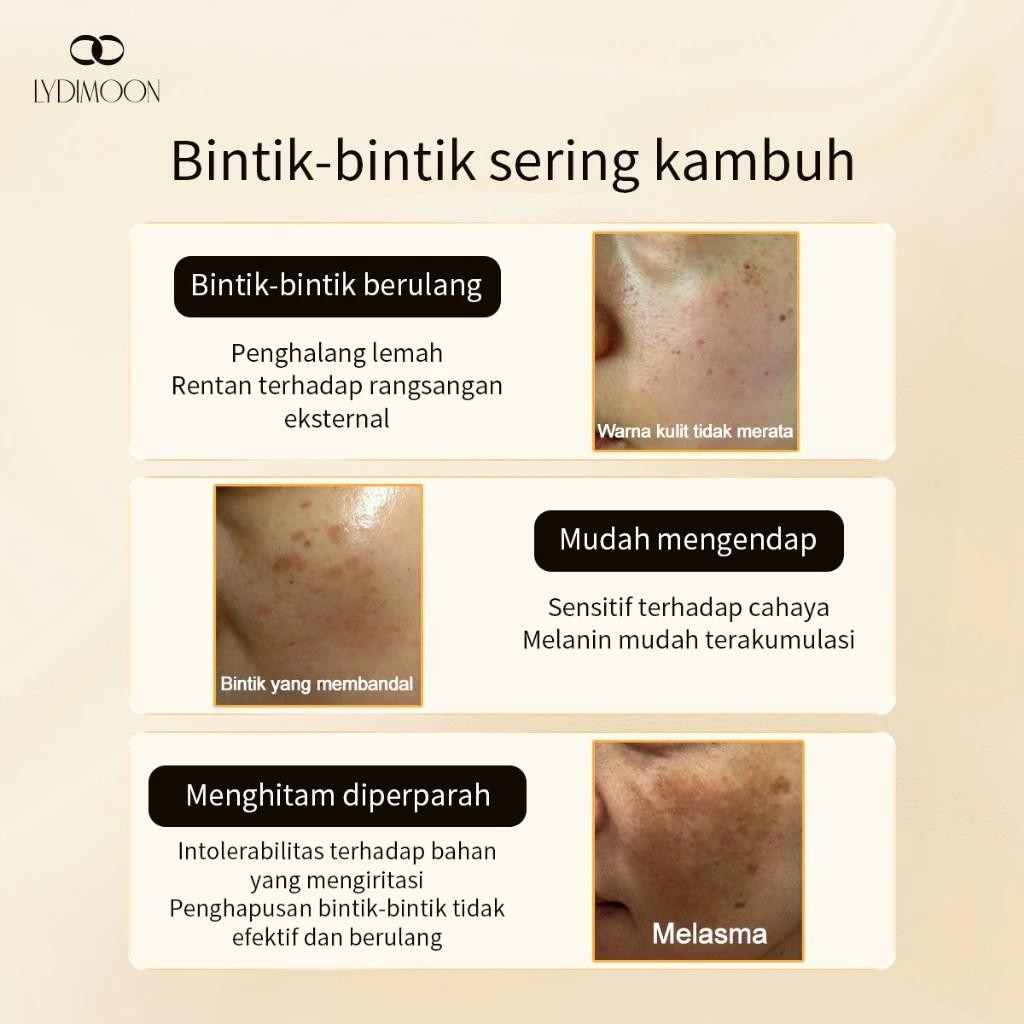 Lydimoon Cream Pemutih Penghilang Bintik Wajah     Niacinamide Brightening Moisturizer  Penghilang F