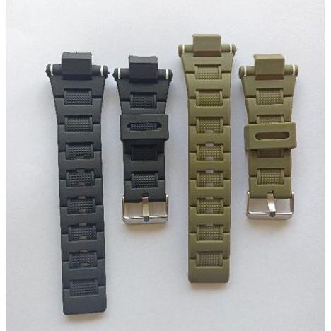 Strap Tali Jam Tangan Sanda 6008 Rubber Strap Jam Sanda 6008 Warna Hitam Hijau