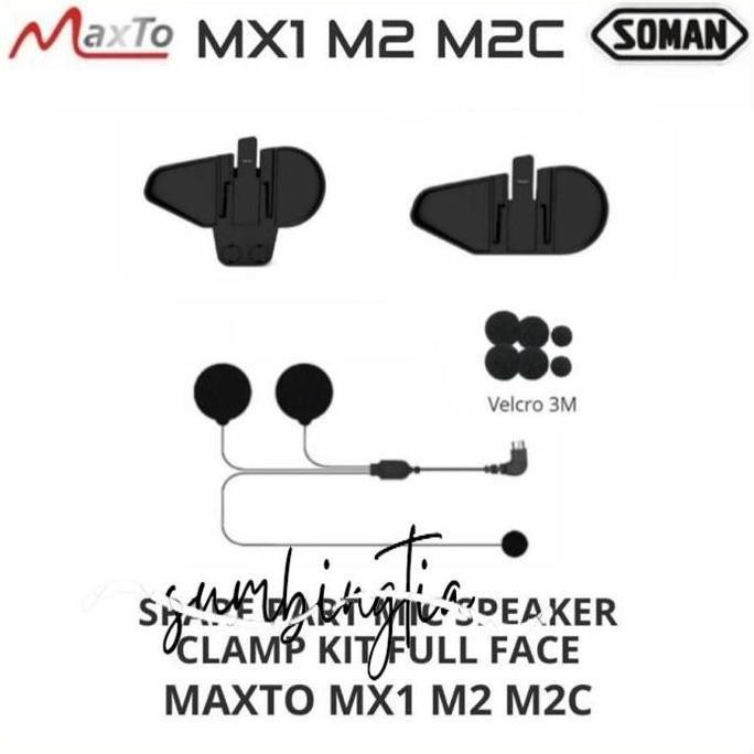 Maxto M2 Intercom Helm Soman M2 Clamp Kit Set Helm Full F Part