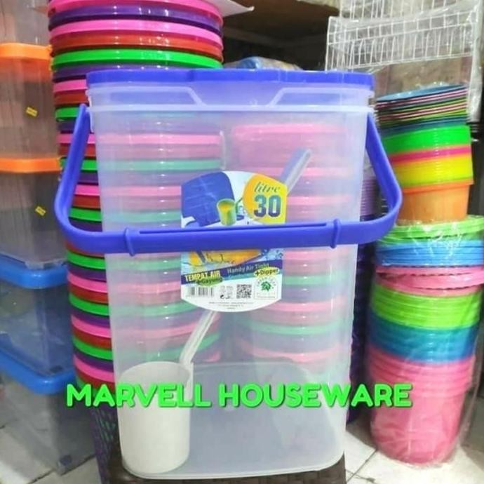 

TEMPAT ES BUAH 30 liter+GAYUNG/TOPLES GAYUNG/AQUARIUM ES 30 liter GVS