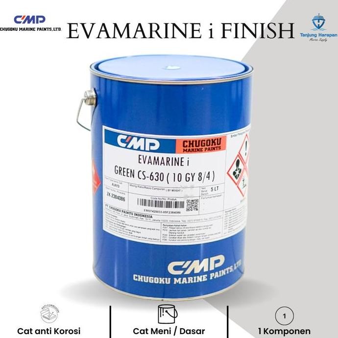 BEBAS ONGKIR - Cat Chugoku - Evamarine Finish -cat kapal - cat besi baja - glossy