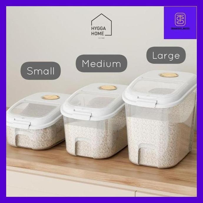 

Terlaris Trias^ Hygga Home Kairi Tempat Kotak Penyimpanan Beras Tepung Kacang Rice Grain Storage