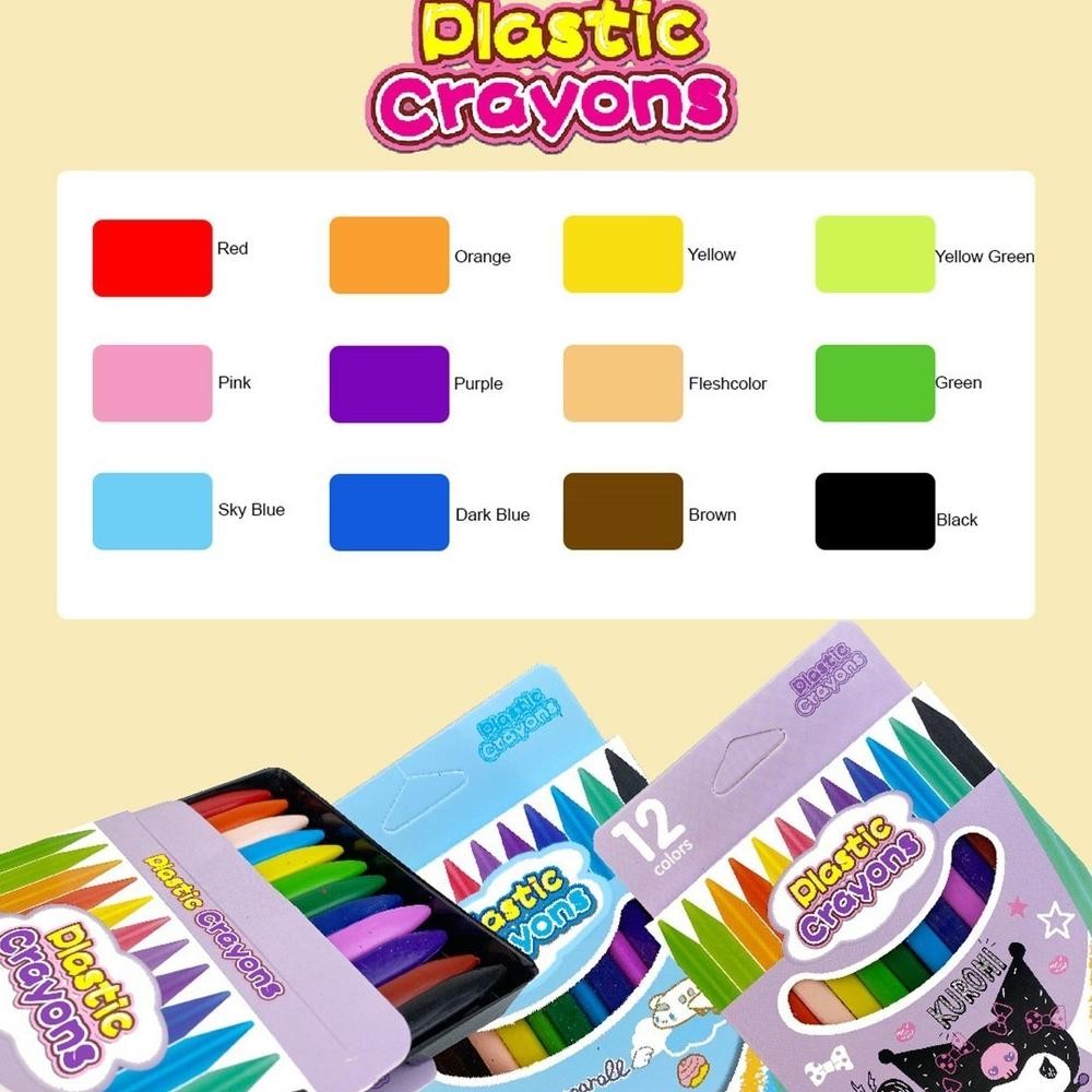 

Gv23 Im31 Krayon Anak Isi 12Pcs/ Plastic Crayon 12Pcs Karakter Non Toxic 601 Termurah