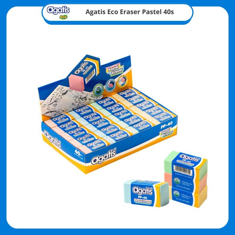 

NEW PRODUCT AGATIS STATIONERY - PENGHAPUS PENSIL 1 PACK ISI 40 PCS SIENNAOUTLET487