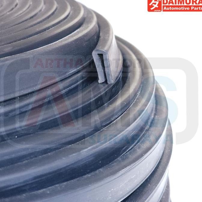 KARET LIST LIS U JEPIT PENAHAN KACA PINTU MOBIL PICKUP BOX TRUK KARET LIST LIS U JEPIT HOLDER GLASS 