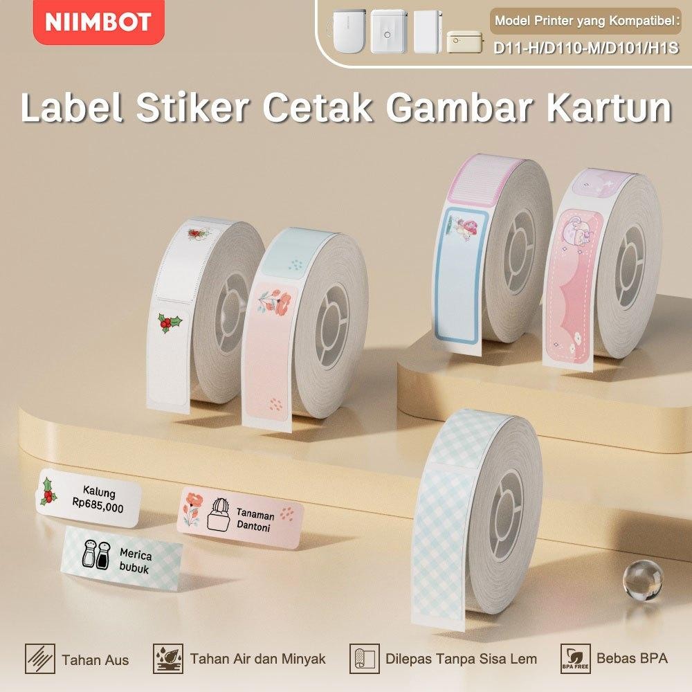 

NEW PRODUCT NIIMBOT D11/D110/D101 STIKER LABEL POLA KARTUN LUCU, STIKER LABEL KLASIFIKASI NAMA RUMAH TANGGA SIENNAOUTLET487
