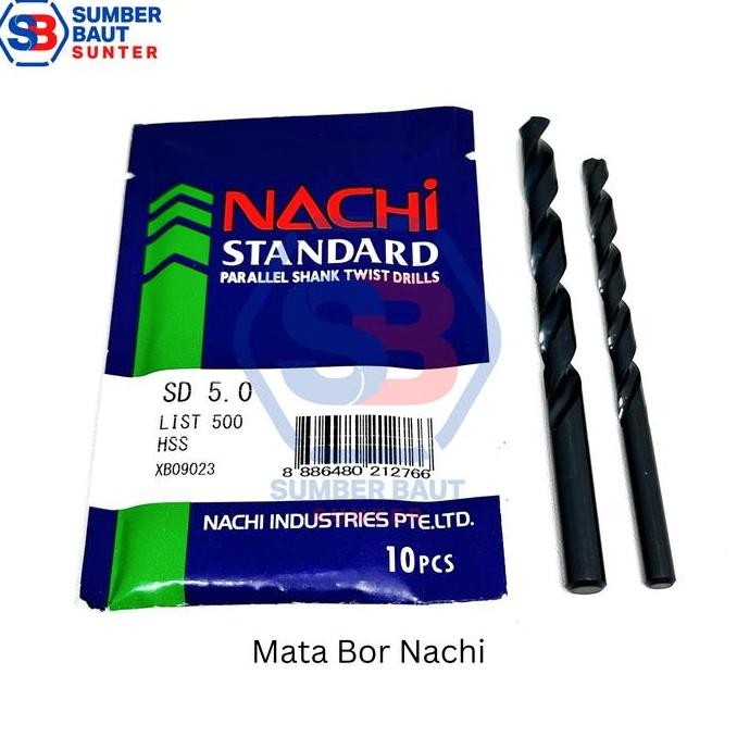 Mata Bor Besi Nachi 5 mm HSS M5 HEMAT