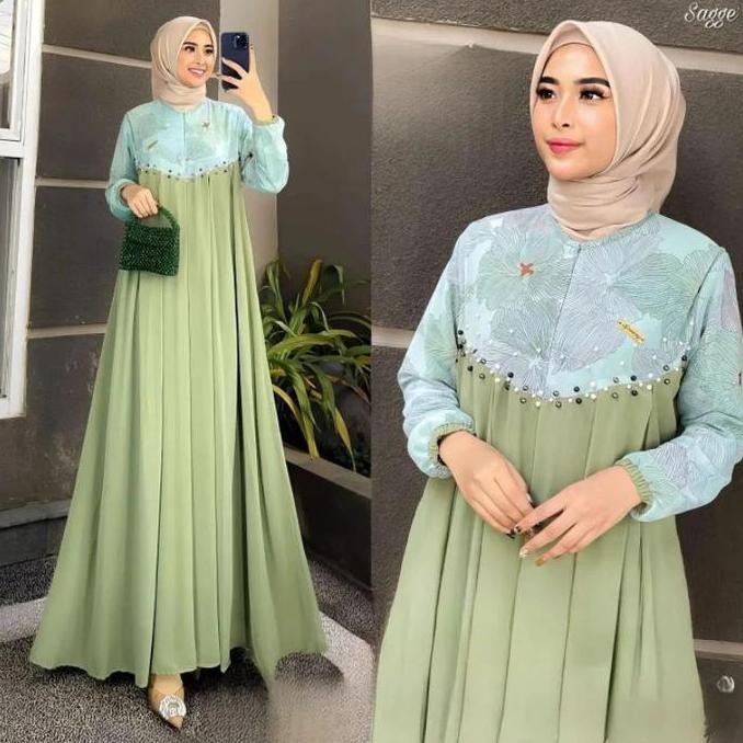 Kifara Dress Wanita Gamis Lebaran 2024 Gamis Kekinian Gamis Wanita