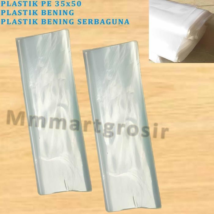Plastik Pe Bening / Plastik Bening Transparan / Plastik Bening Serbaguna / Uk.35X50