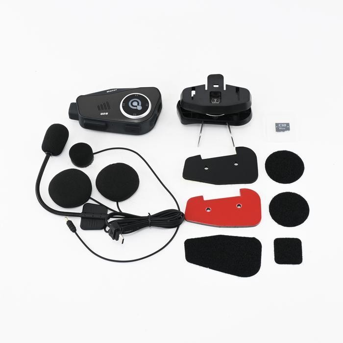 Intercom Camera Recorder 1080P Bluetooth Headset Helm Interkom Q28-2X Headset Tahan Air Bluetoot V5.