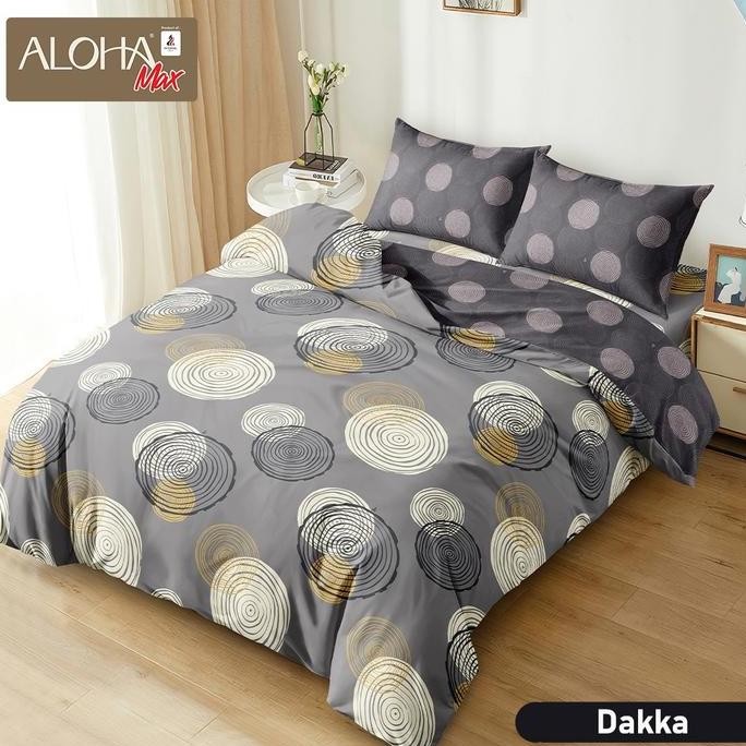 satu set bed cover 180x200 aloha / bed cover set aloha uk 180x200 MURAH