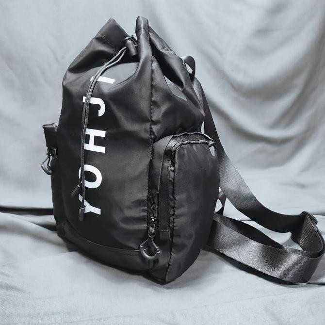 Tas punggung pria Y3 yohji mini drawstring backpack/Ransel unisex LFS