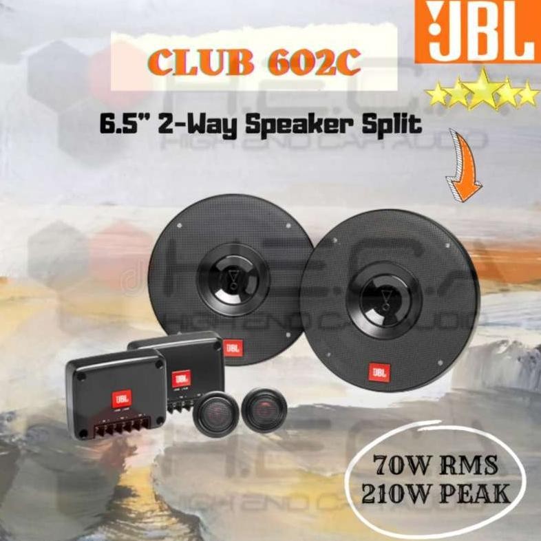 JBL CLUB 602C Speaker Split 6.5" inch 2-Way Pintu Mobil Component Set