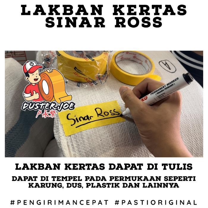 

Lakban Kertas Masking Sinar Ross 1 Inch 22Mm 20 Yard Per 1 Dus Original Dan Terpercaya
