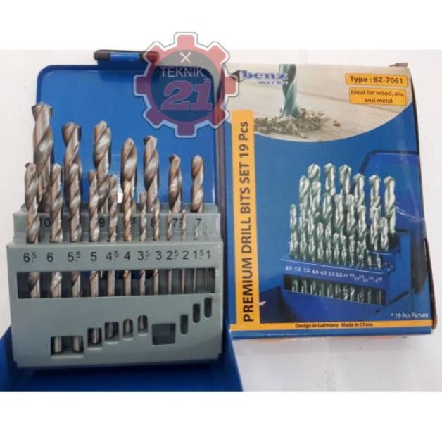 MATA BOR BESI KAYU BENZ MATA BOR LENGKAP MERK BENZ MATA BOR SET  19 pcs