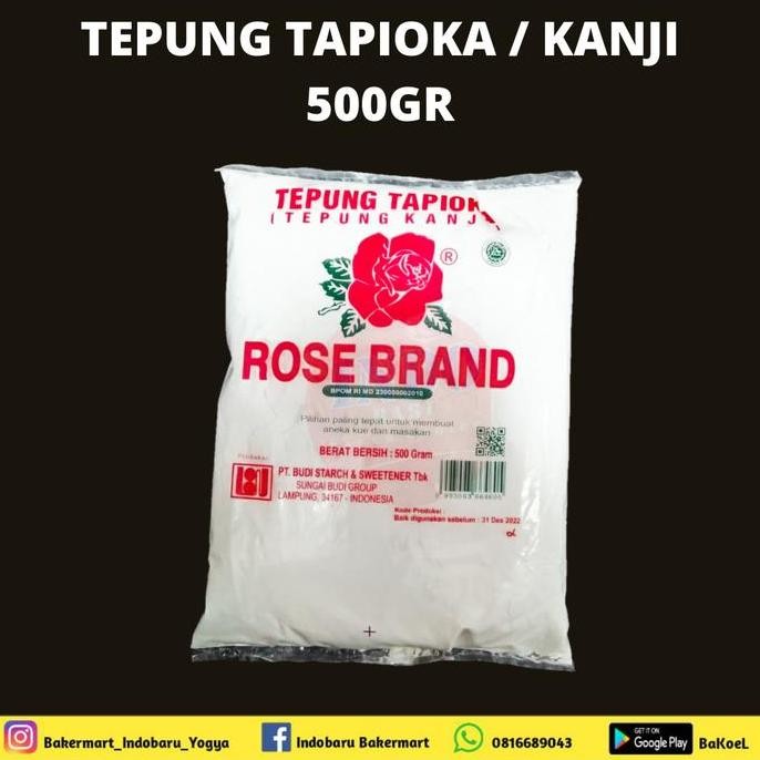 

Terlaris Tepung Tapioka/Kanji Rose Brand 500Gr
