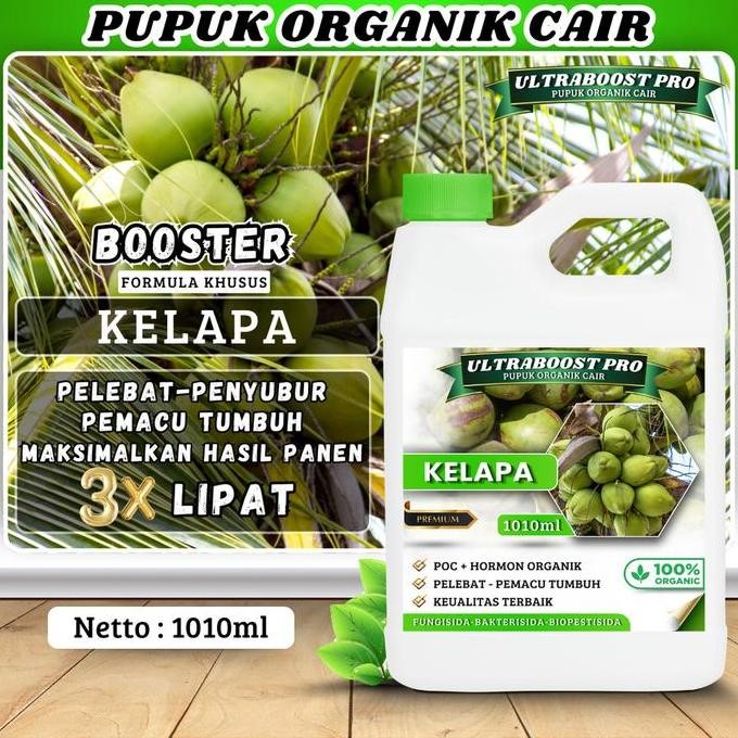 

Terlaris Pupuk Organik Cair Ultraboost Pro Khusus Tanaman Kelapa - Nutrisi Lengkap Untuk Hasil Panen Lebih Besar Dan Berkualitas Pupuk Organik Cair Terbaik Untuk Kelapa Subur, Buah Lebat, Dan Tanaman Sehat Kemasan 1 Liter