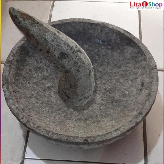 

Cobek Jumbo Batu Asli 40 cm ( Khusus Greb / Gojek ) BS09