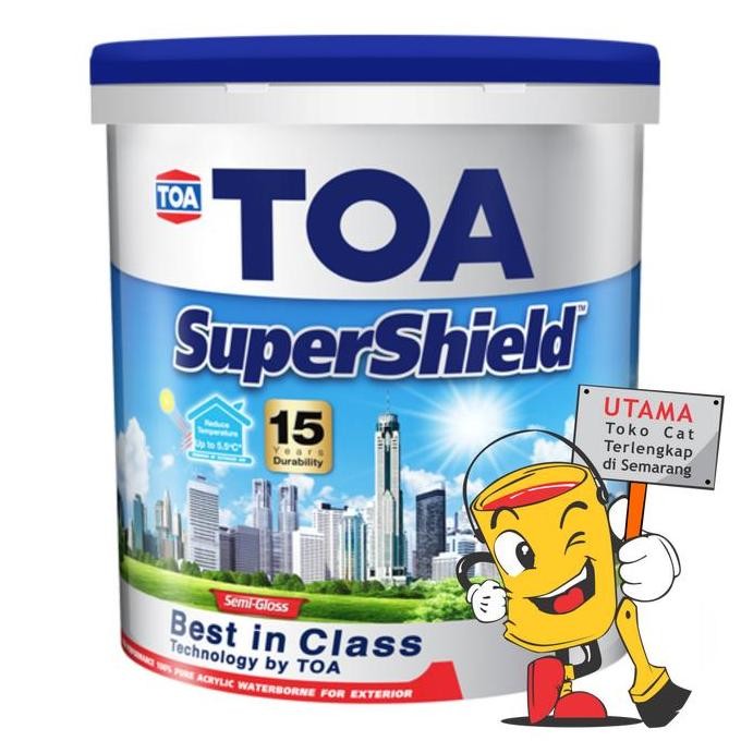 TERBARU - TOA SuperShield (Semi-Gloss) Cat Tembok Exterior 2.5 Liter