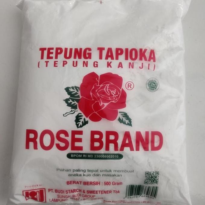 

Terlaris Tepung Tapioka (Tepung Kanji) Rose Brand