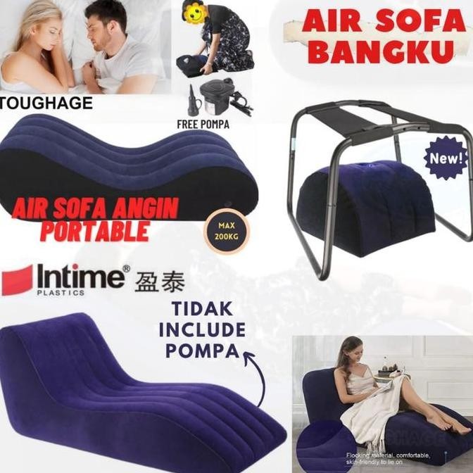 TERMURAH - Air Sofa Angin Dengan Pompa Portable Inflatable Sex Sofa For Kamasutra