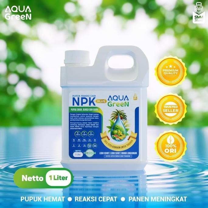 

Terlaris Aqua Green 1 Liter Pupuk Bio Organik Dengan Kandungan Lengkap (Npk, Makro, Mikro, Mikroba, Zpt) Kalium Padi Tanaman Tanah Alami