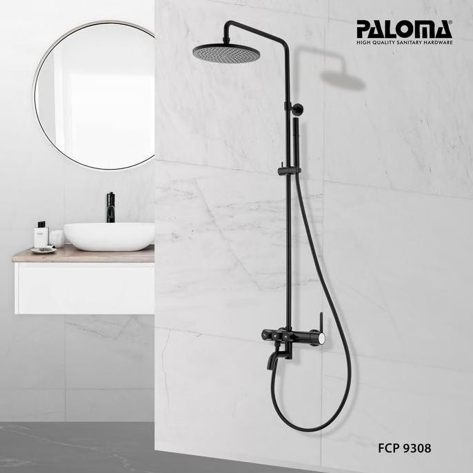 Tersedia Paloma Fcp 9308 Shower Tiang Set Column Mandi Keran Kran Panas Dingin