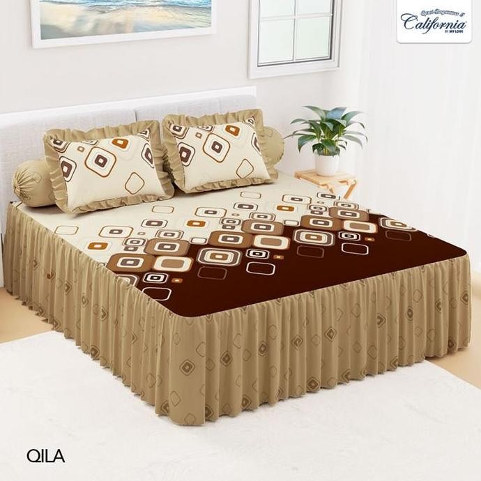 Sprei RUMBAI QUEEN (160 x 200) (no.2) CALIFORNIA MURAH