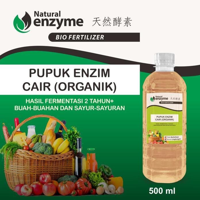 

Terlaris Pupuk Enzim Cair Organik Natural Enzyme Bio Fertilizer Kemasan 500 Ml