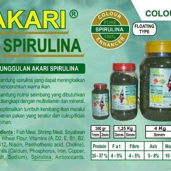

Terlaris Pelet Ikan Koi Koki Akari Spirulina 1250 Gr