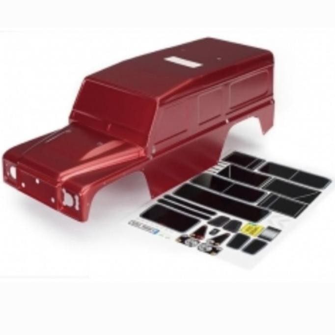 Spesial Body Traxxas Trx4 Defender Clear Red